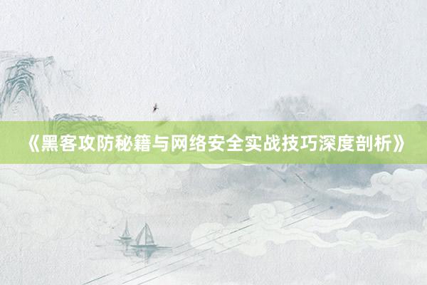 《黑客攻防秘籍与网络安全实战技巧深度剖析》